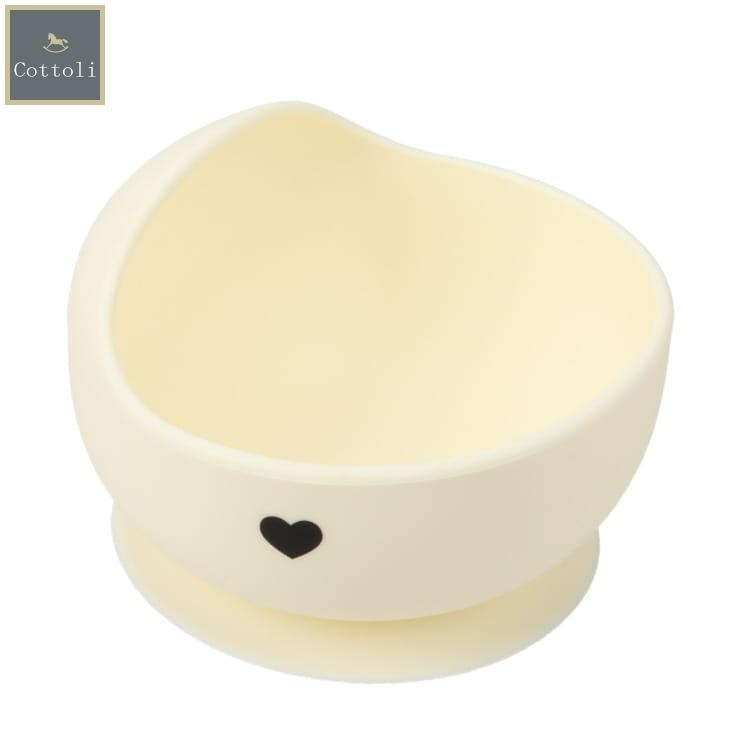 🇯🇵預訂 日本直送🇯🇵Cottoli愛心圖案吸盤矽膠碗餐具