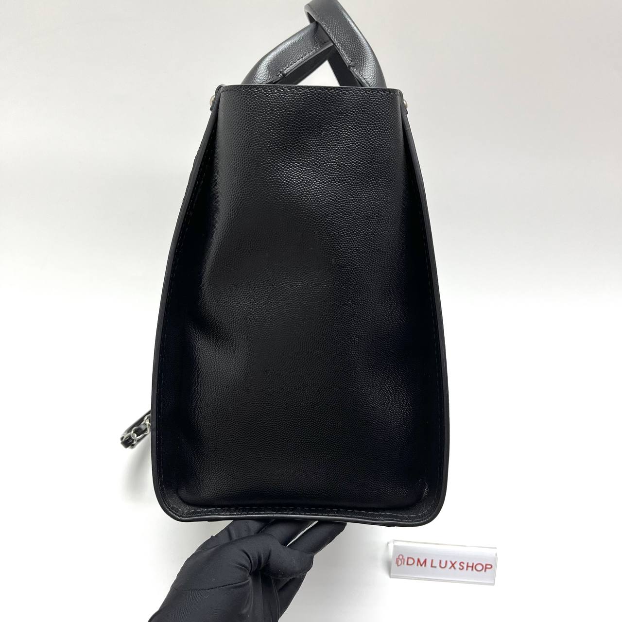 Chanel Black Caviar Deauville Tote (Serial 25)