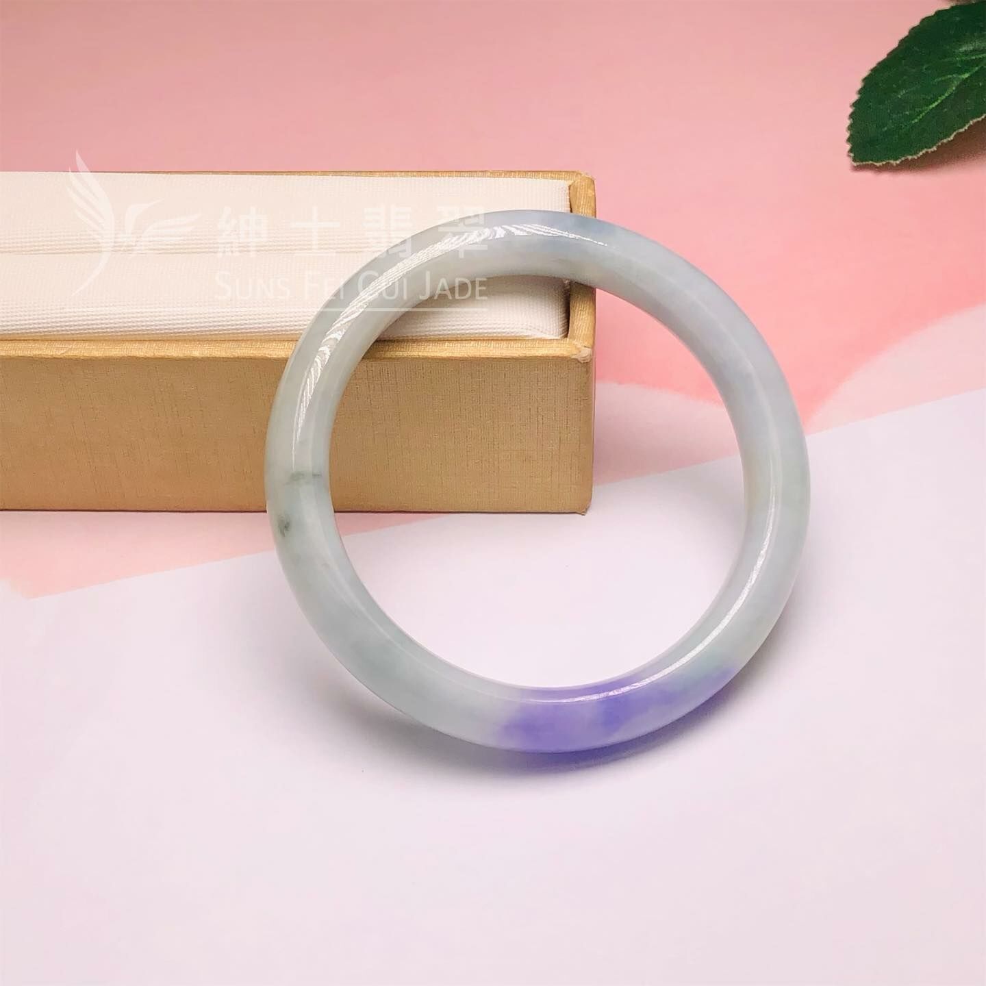 桃紅春福鐲55.7mm