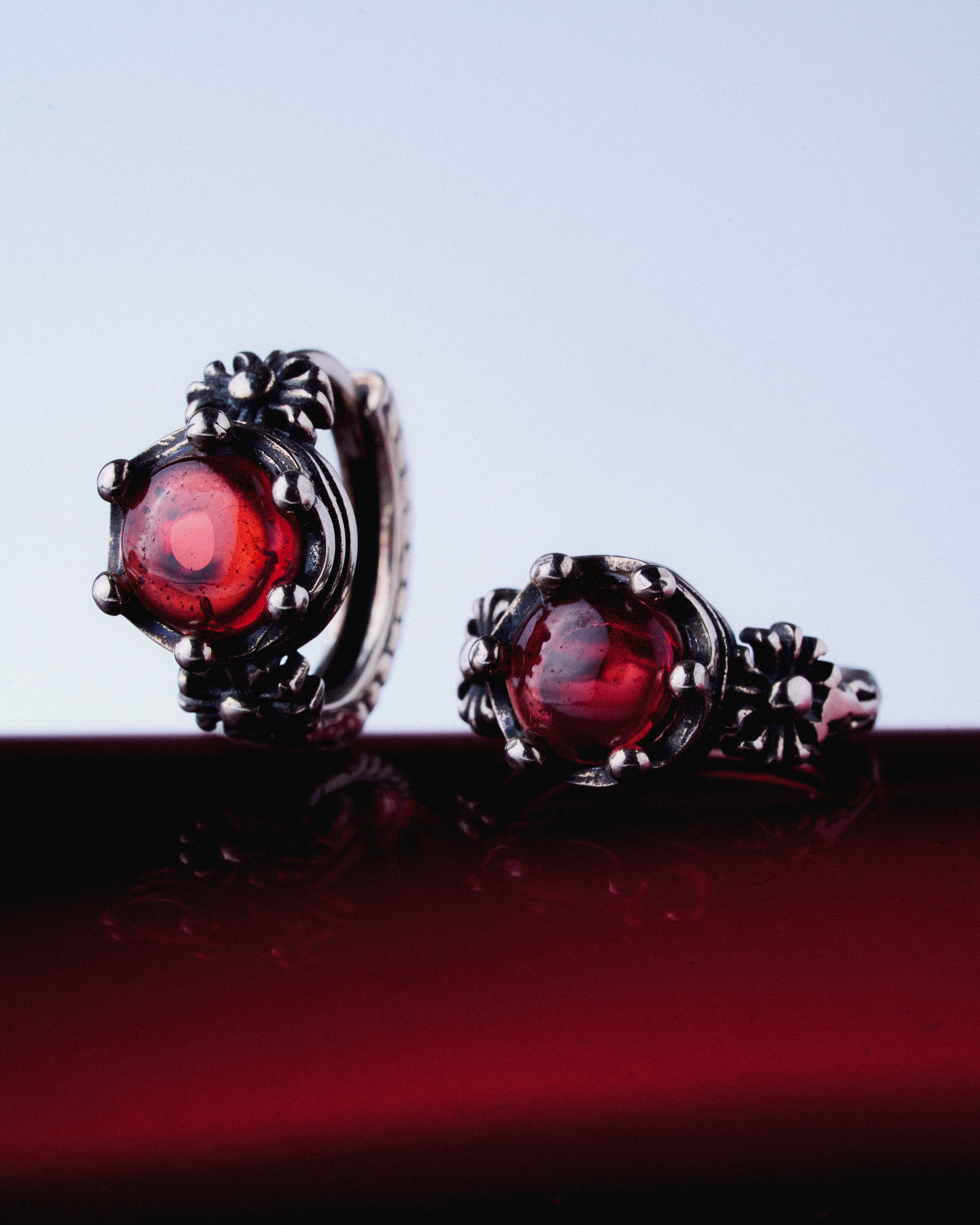 Crimson Notes Earring