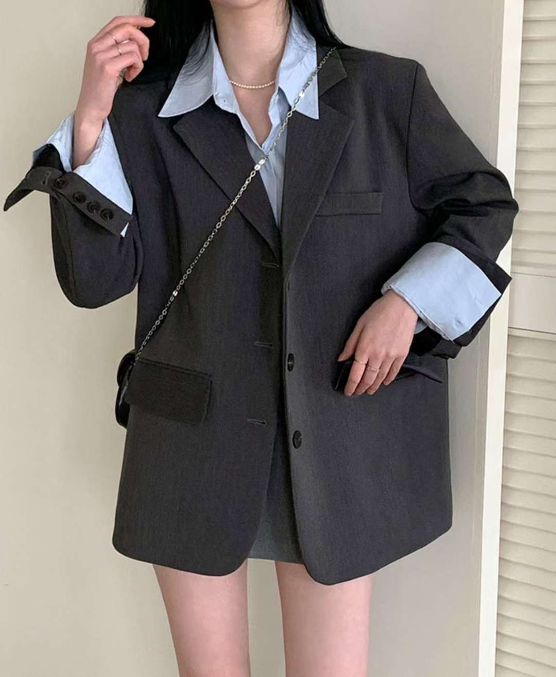 221587 3粒鈕西裝外套