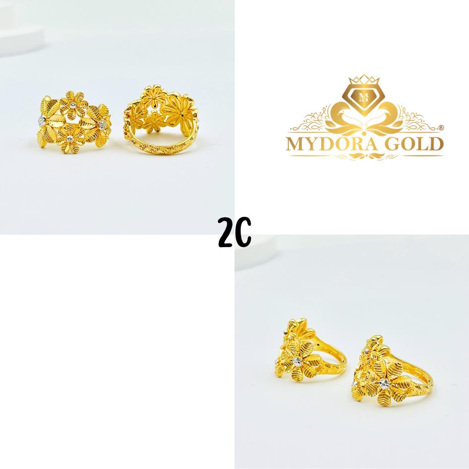 MYDORA Cincin Luxe Blooms (5G) l EMAS 916/22K