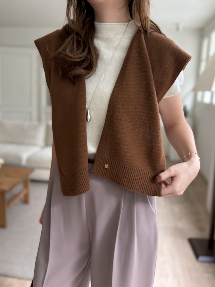 Woolen Knit Cape (3 color)