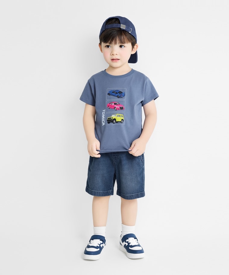 💚預訂 台灣直送💚Tomica三輛車印花純棉短袖T恤