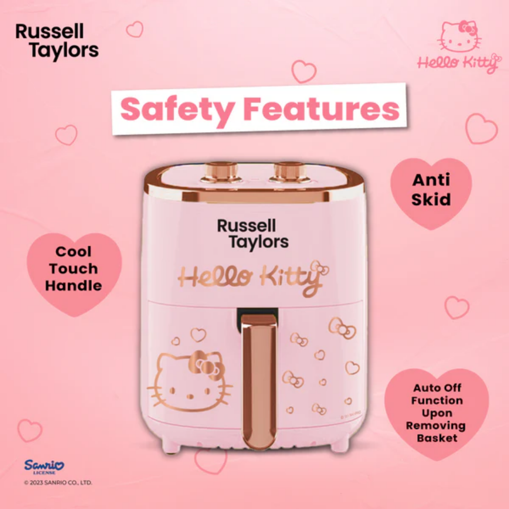 Russell Taylors 4.2L Hello Kitty Air Fryer (Z1-HK)