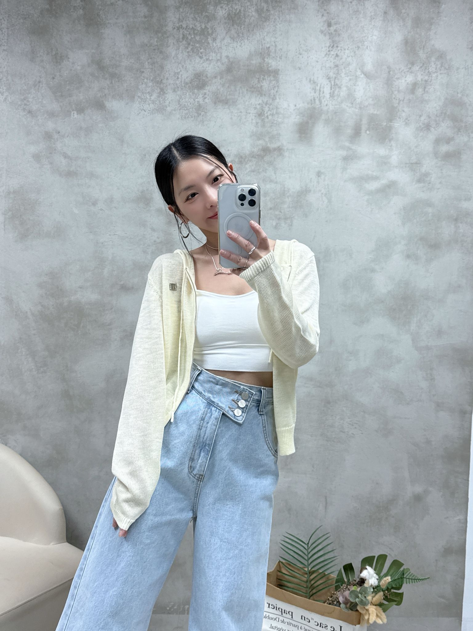 A08 雙拉鍊針織外套