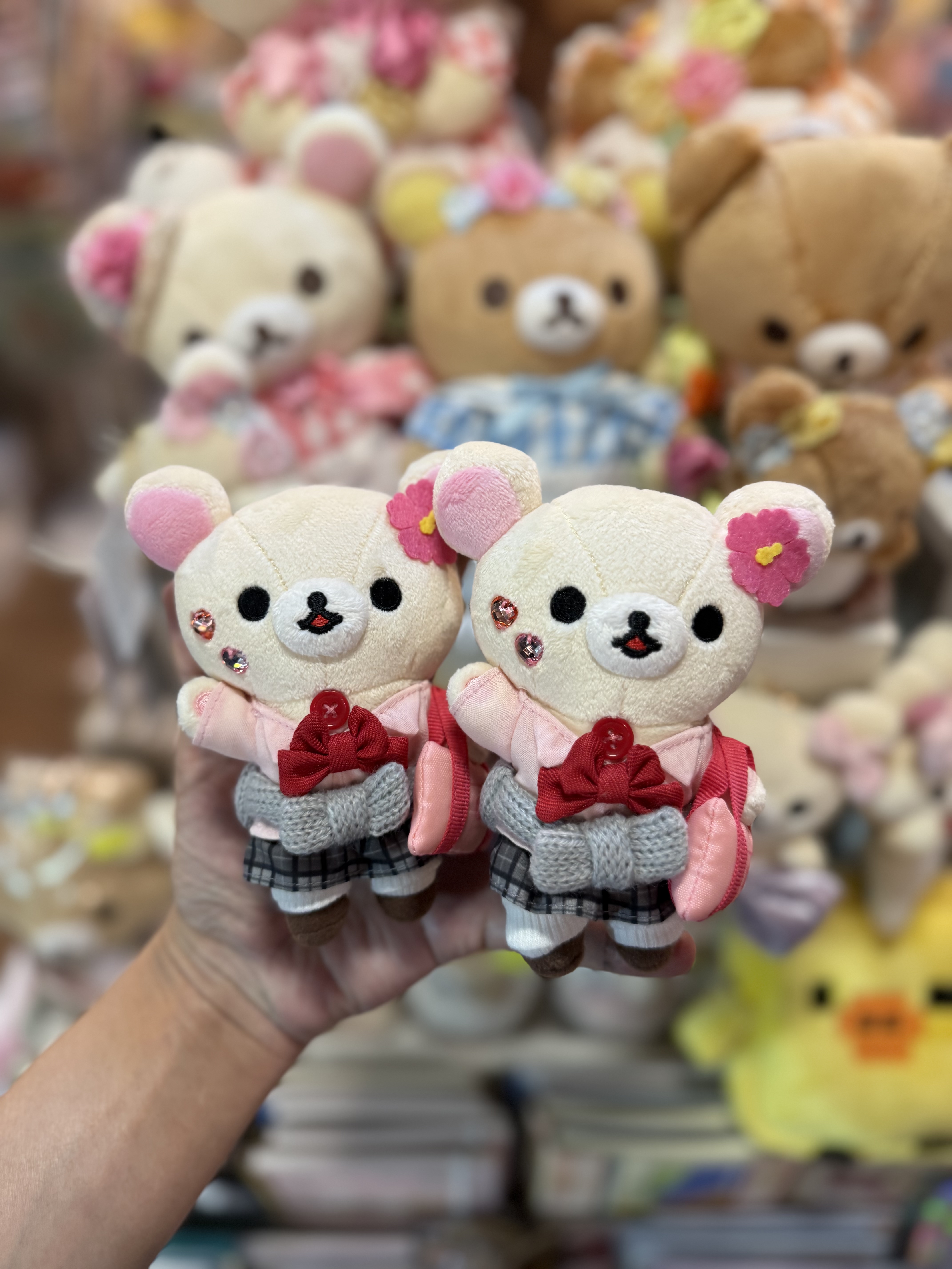 《現貨》全新日本專店限定小白熊學生服造型掛飾