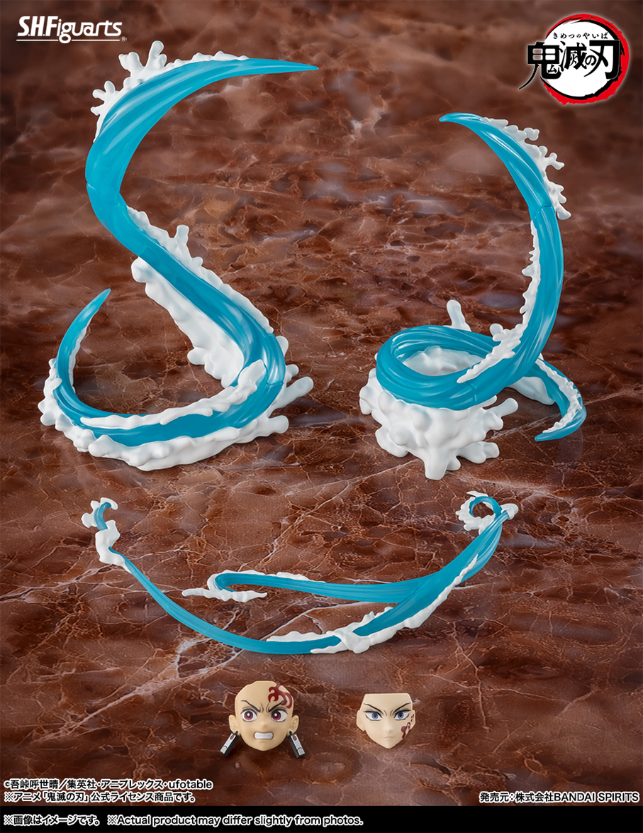 (預訂訂金 $100) (總價 $277) Bandai S.H.Figuarts 鬼滅之刃 水之呼吸特效配件 (行版) SHF Water Breathing Effect Parts Set