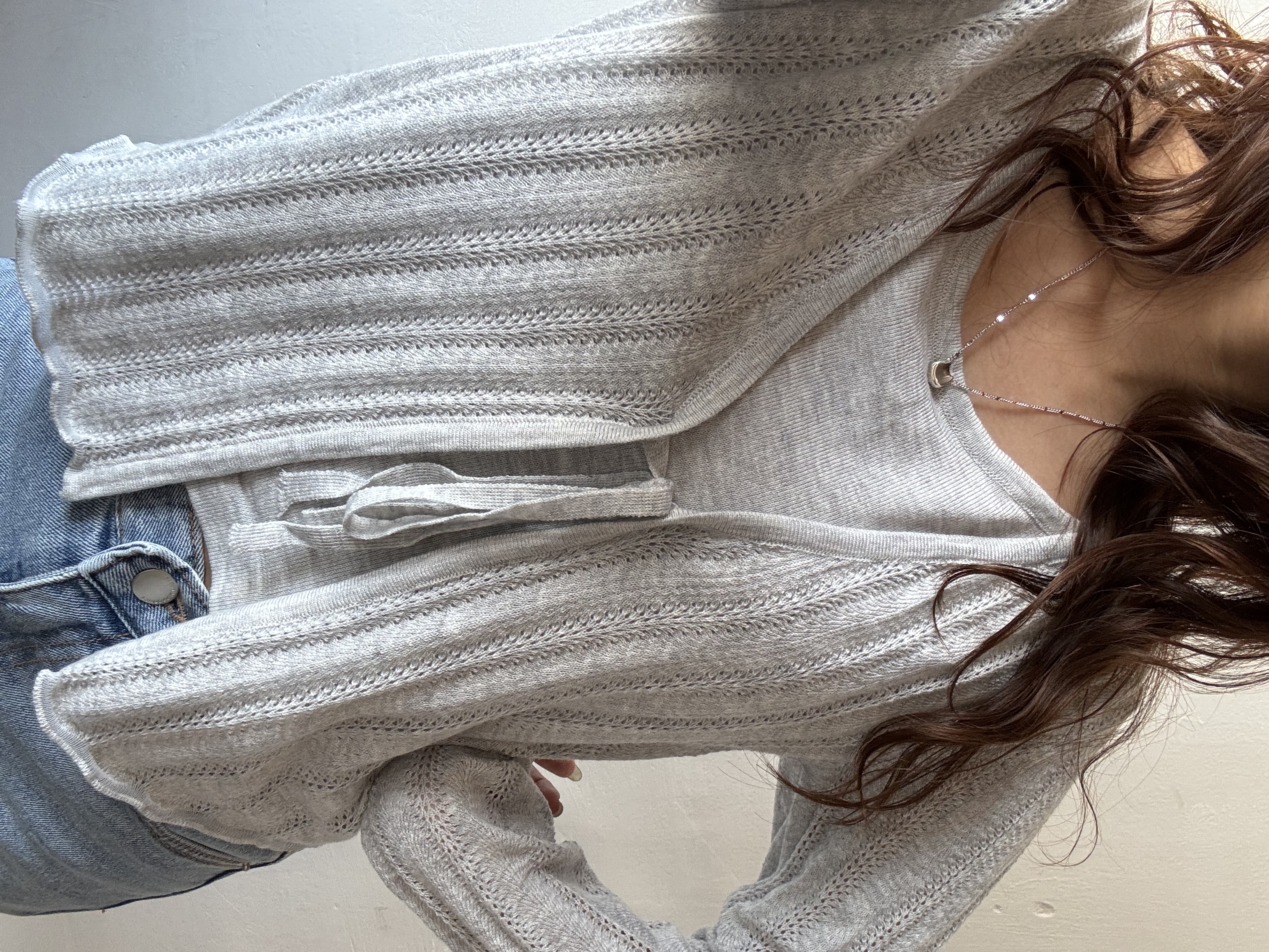 假2件前綁外套上衣