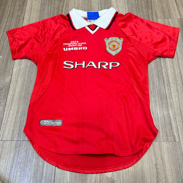 【当時物】01/02マンチェスター・U ♯7ベッカム【XSサイズ】ジュニアサイズ Youth size) Manchester United 99/00 C/L home shirt #7 Beckham