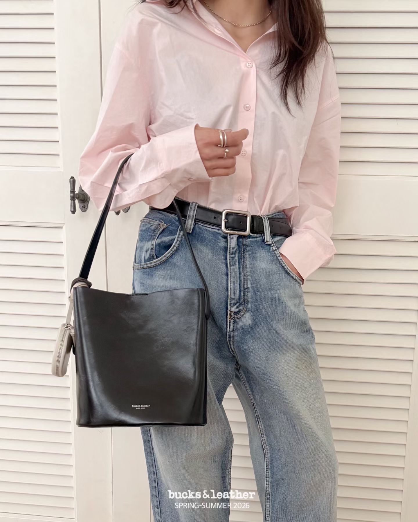 【26SS】 預訂_Selling Bag with pouch By Bucks & leather