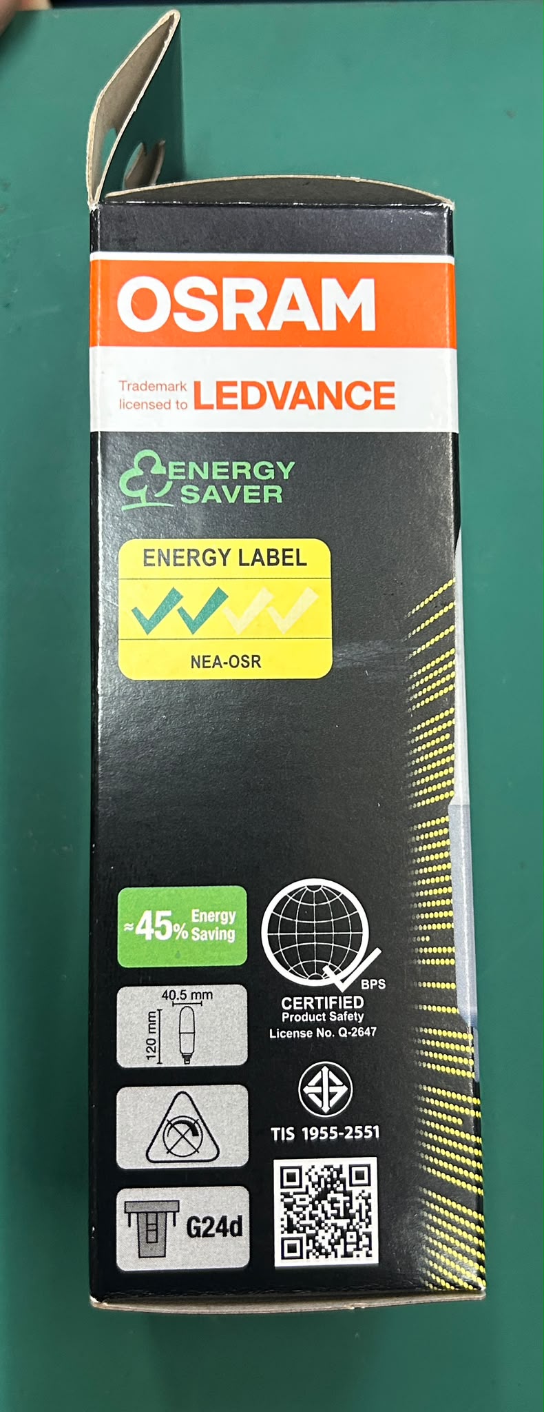 OSRAM LED Value Stick 7.2W W/W 3000K G24d AC63377