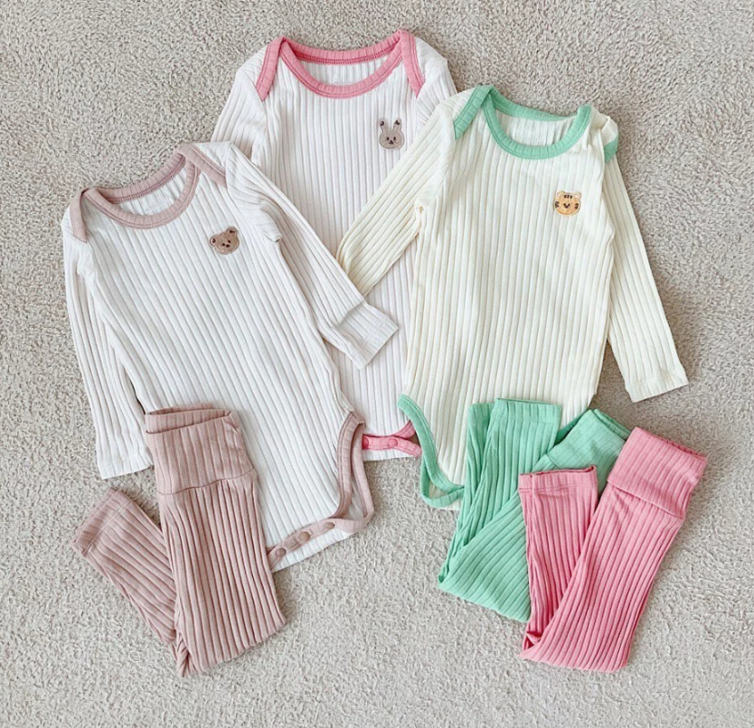 Bunny Ribbed Suit Set(L)