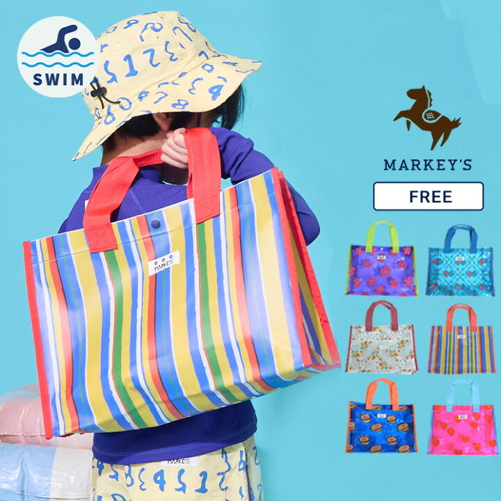 🇯🇵預訂 日本直送🇯🇵Markey’s 六色圖案滿印游泳袋沙灘袋