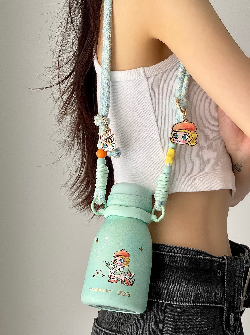 460ml Starbucks中國限定 X Popmart Molly20周年軟雪星夢聯名系列小畫家不銹鋼杯400ml
