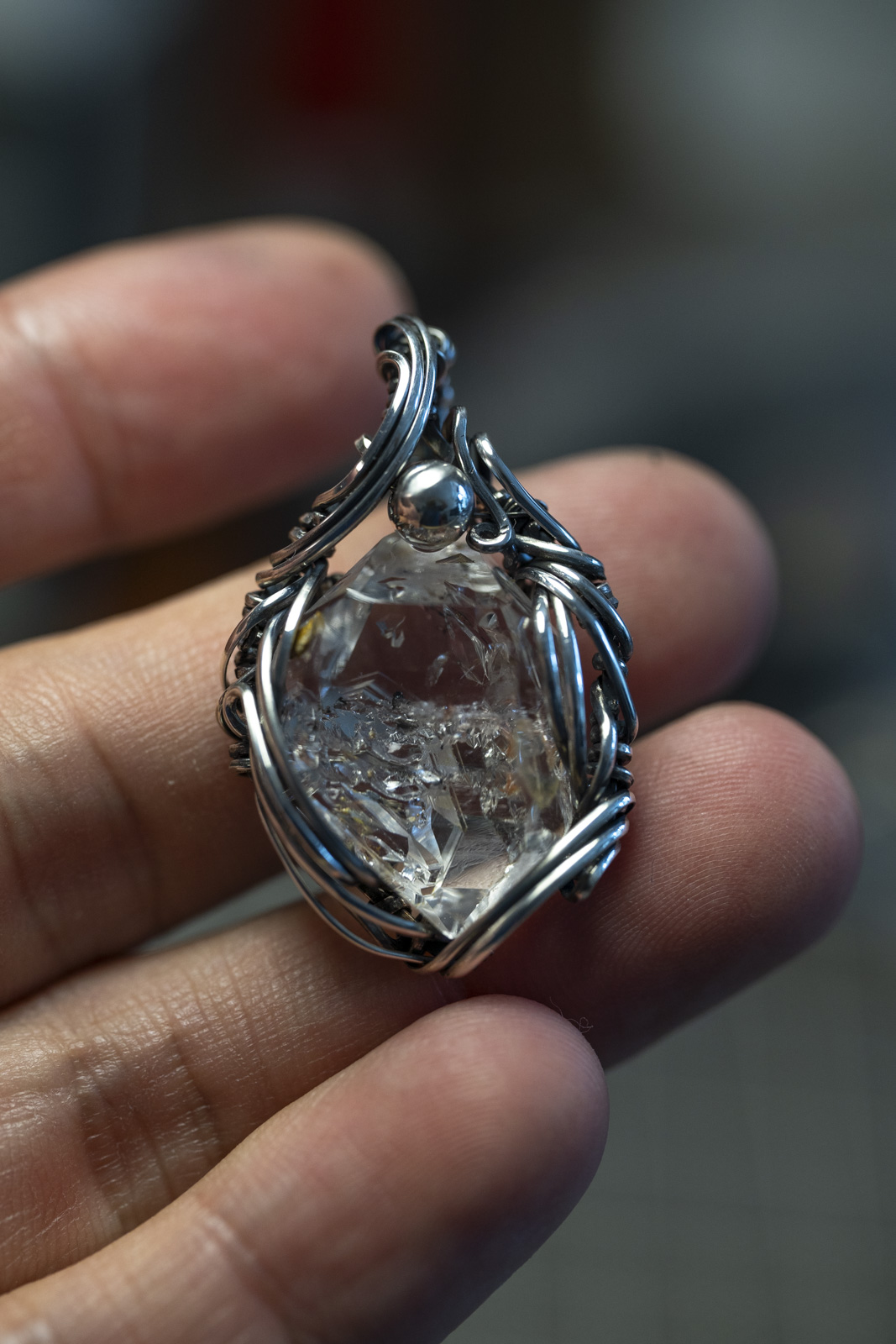 WAS 閃靈鑽頸鏈 - Herkimer Diamond Pendant