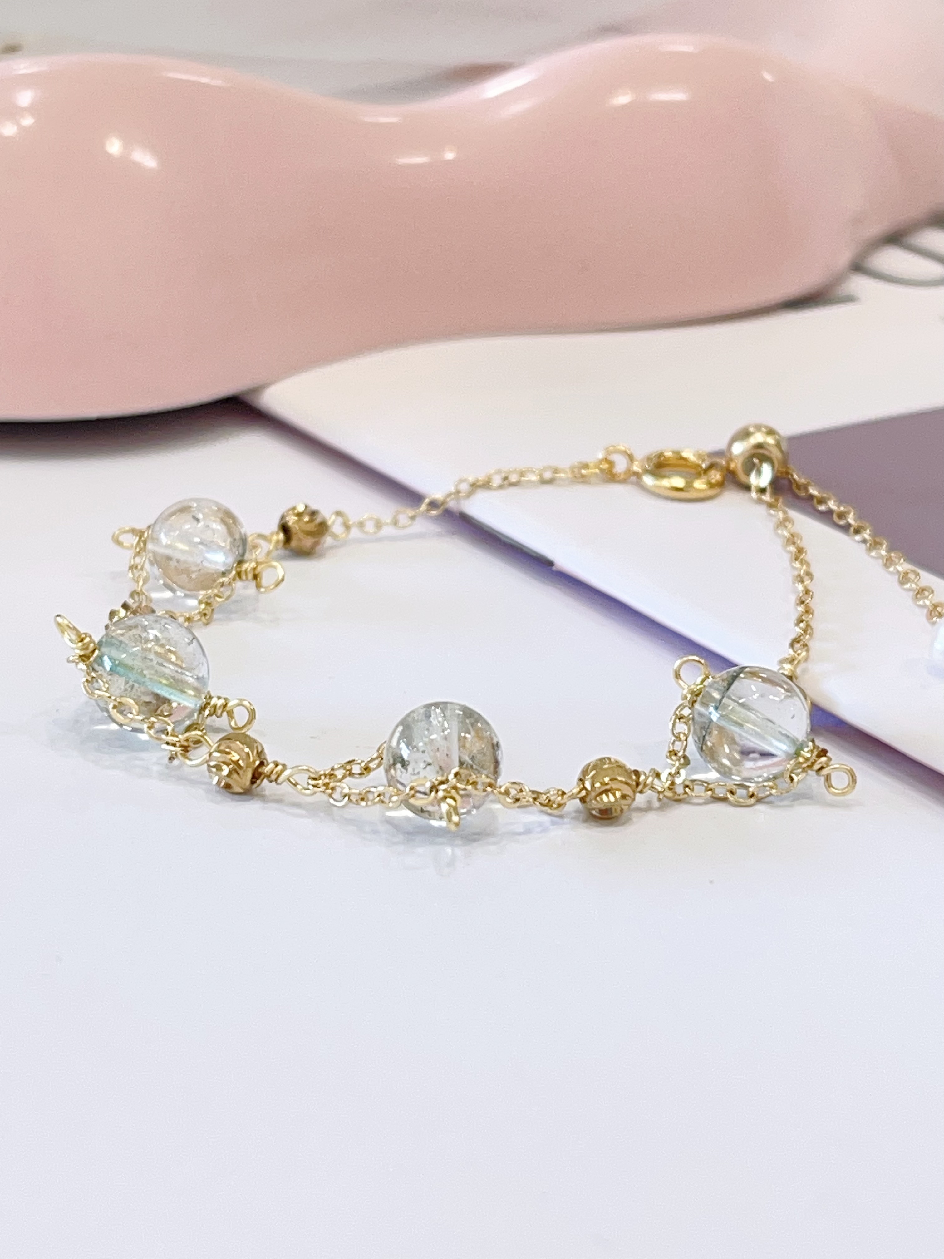💚✨ 绿幽灵手串 Green Phantom Quartz Bracelet | 7mm