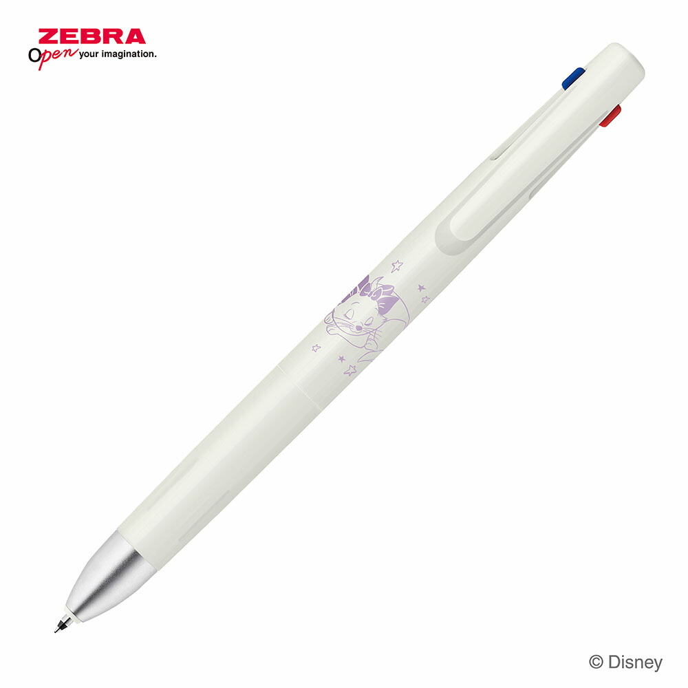 現貨｜Disney Marie 瑪麗貓 富貴貓 日本製 Zebra bLen 3C 低震 多功能 0.5mm 3色原子筆 (B3AS88-DS2-IV)