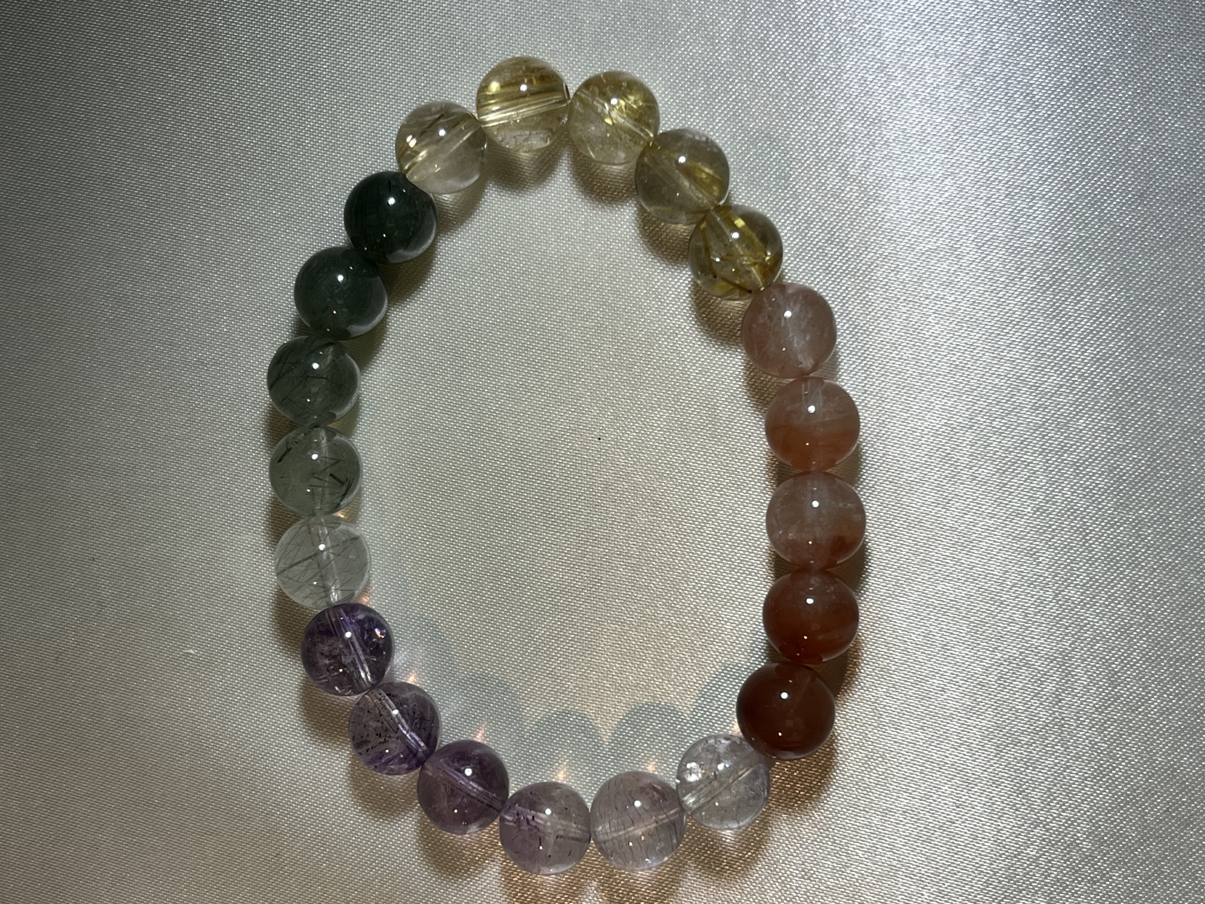 多寶水晶（鈦晶、紫超七、紅兔毛、綠髮）9m+