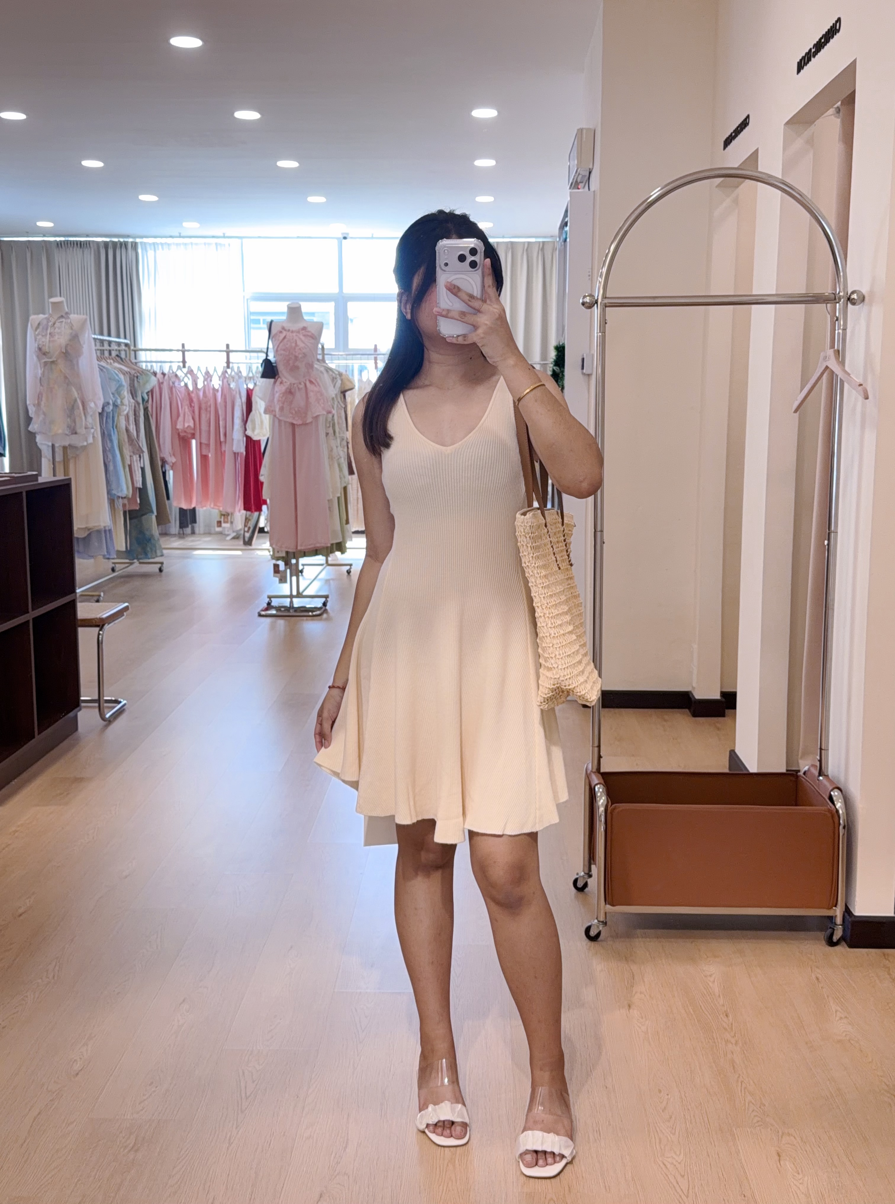 0430吊带针织连身裙