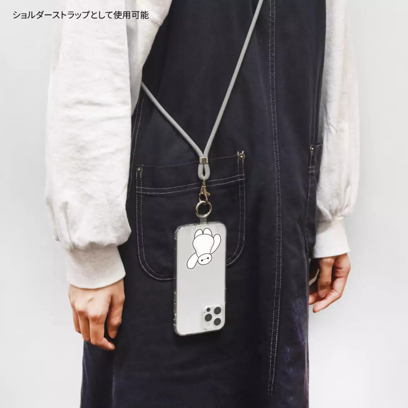 🌸 【預訂】Baymax 電話斜孭繩 - JPDisney 16/6 新品