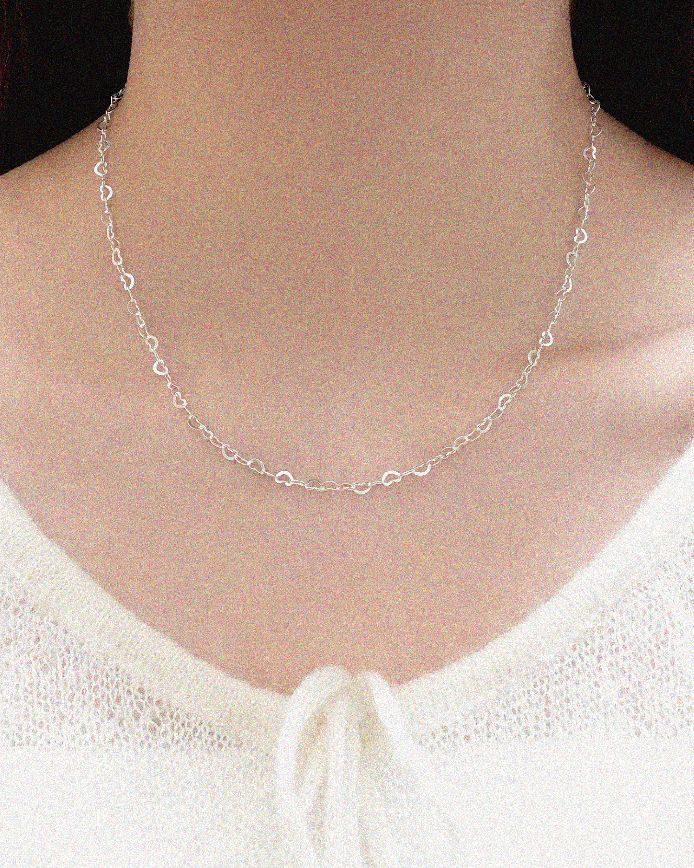Twisted Heart Loop Necklace