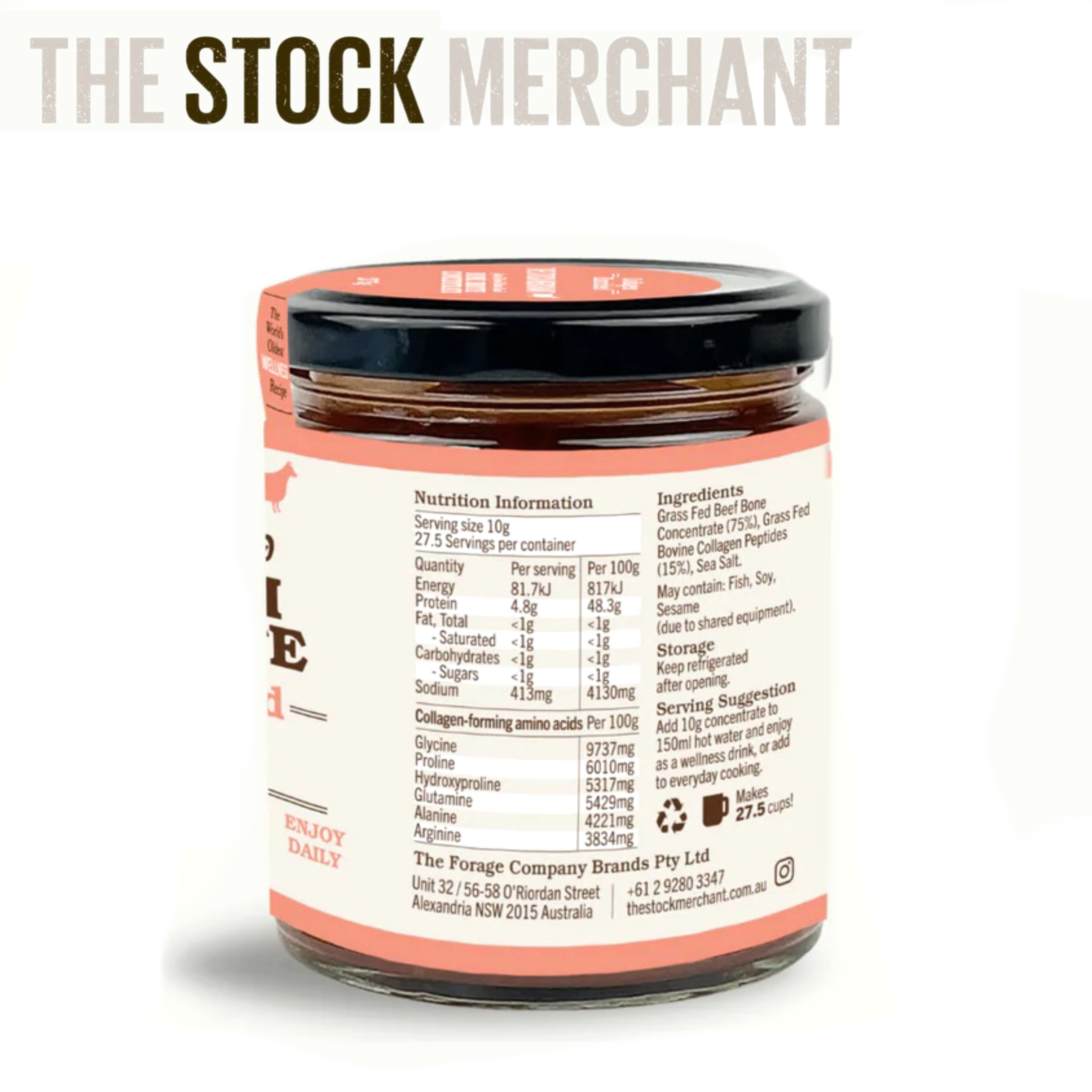 ♻️澳洲 骨膠原濃縮牛骨湯 Australia Stock Merchant Collagen Enriched Beef Bone Broth Concentrate