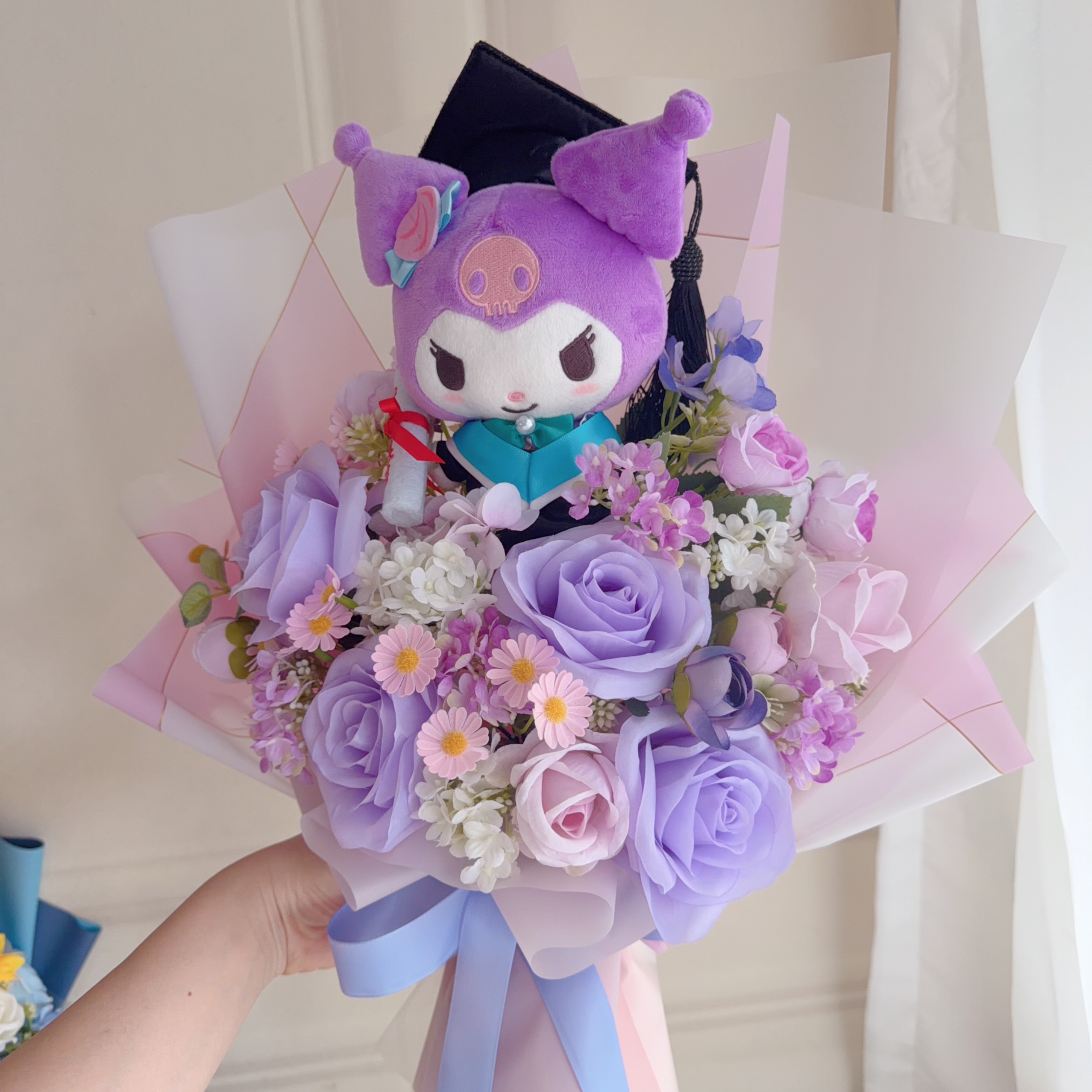 (現貨)kuromi畢業公仔花束