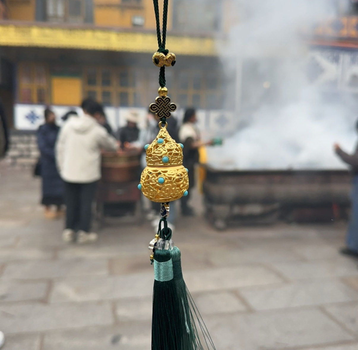 西藏扎基寺壺蘆車掛（已開光）