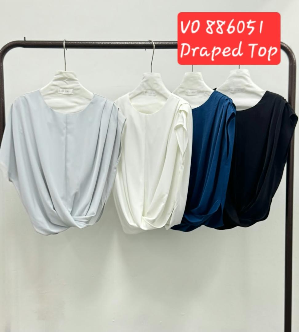 VIL-T886051 DRAPPED TOP