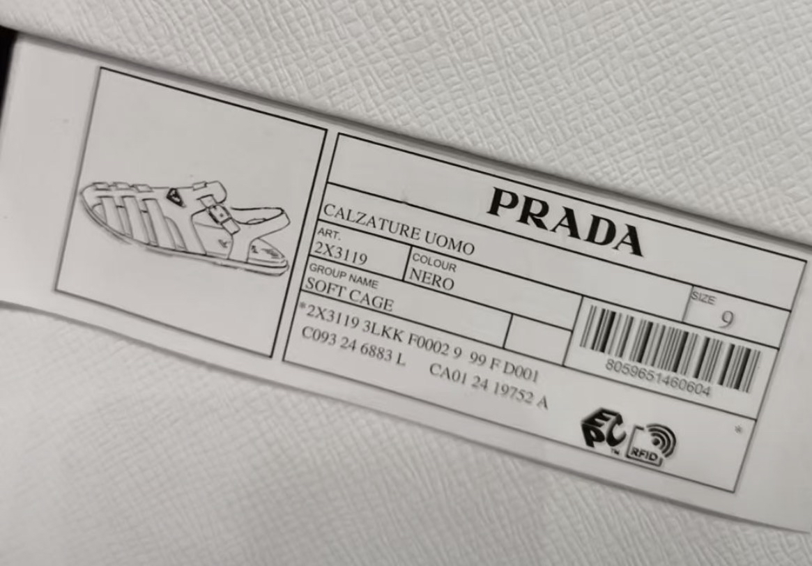 Prada 羅馬涼鞋(US9)