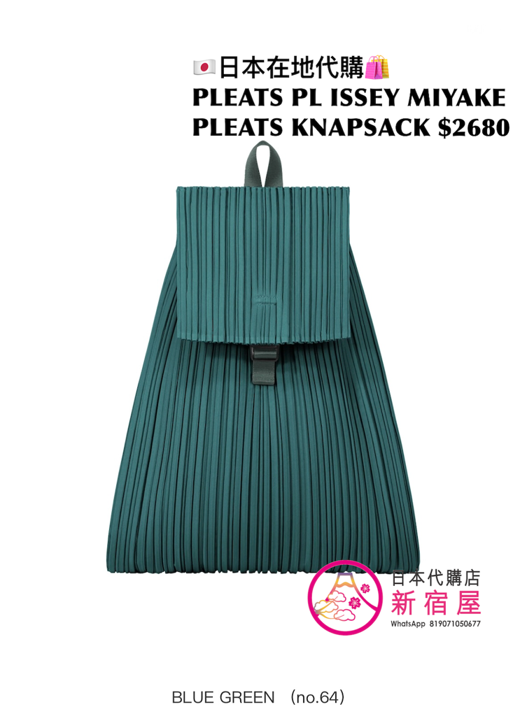 PLEATS PLEASE ISSEY MIYAKE PLEATS KNAPSACK 