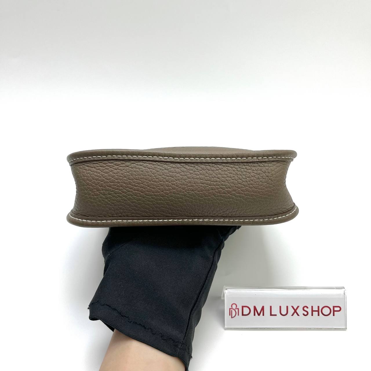 Hermes Mini Evelyne PHW with Navy Blue Strap (Stamp Z)