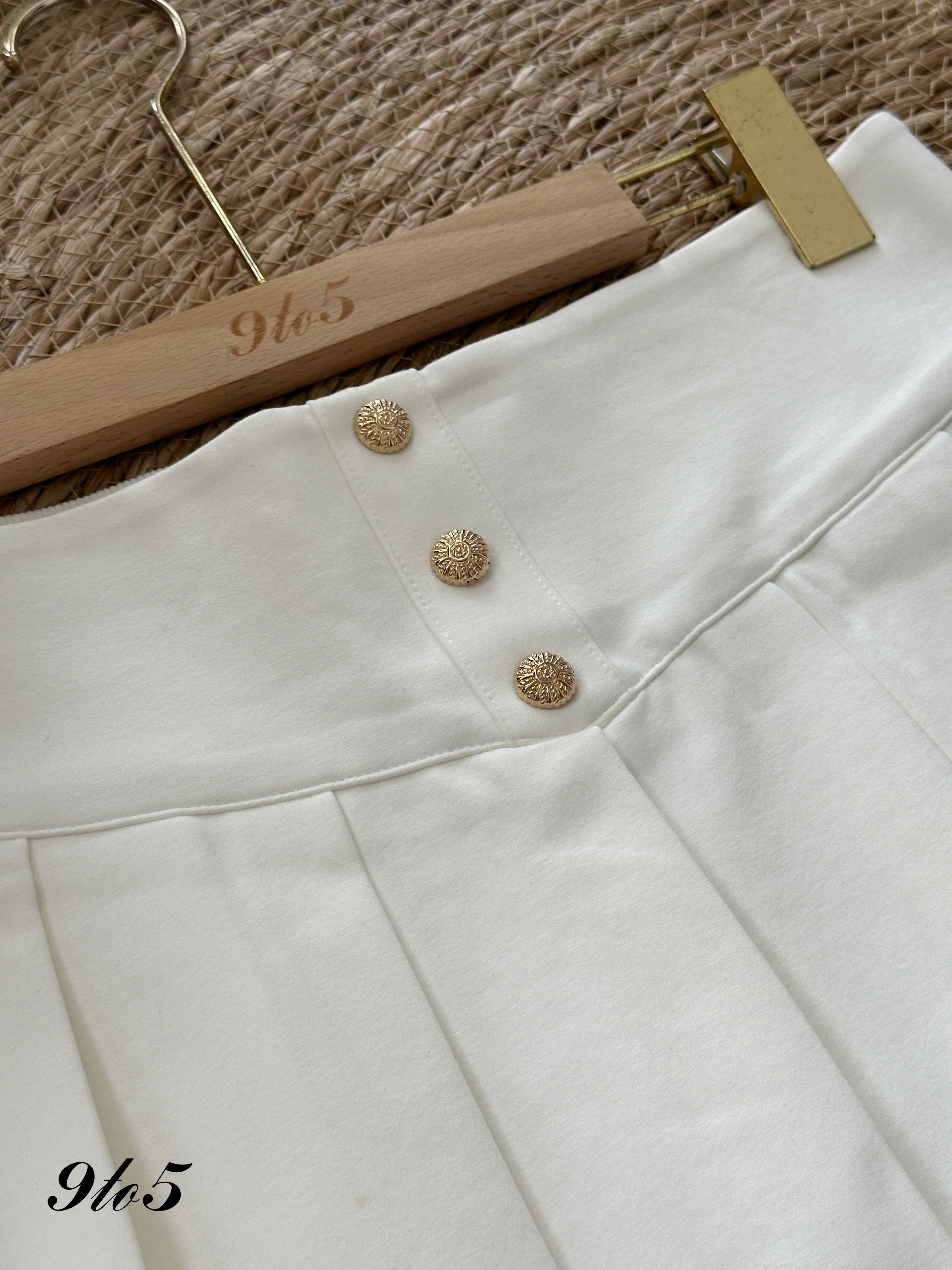 S1872 Short Pleated Skirt - 3 Colors 