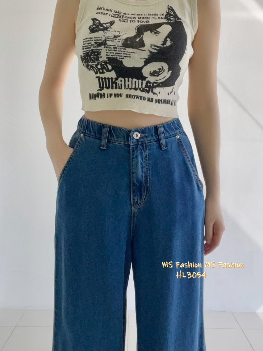 HL3054 韓國🌼Howluk天絲面料闊筒褲