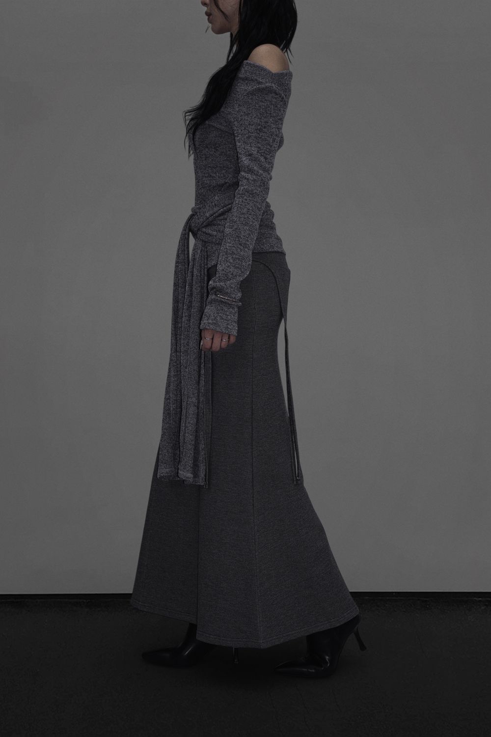 Off-Shoulder Tie-Waist Top