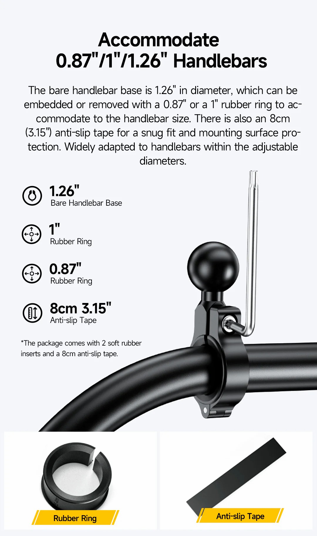 Ulefone Armor Mount Pro AM01 薄款 360° 旋轉自行車支架 Universal Handlebar Phone Mount