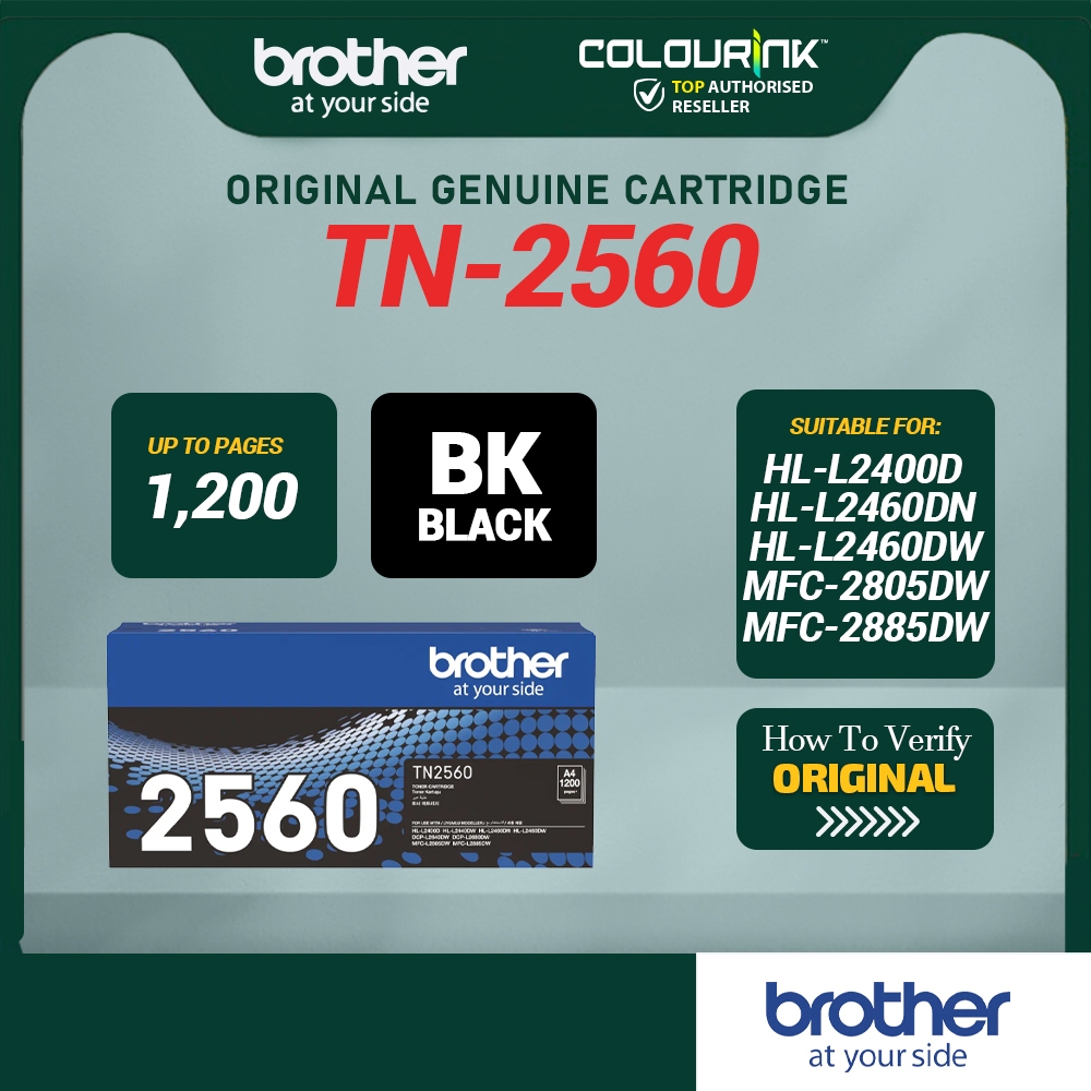 Brother Original Genuine TN-2560 2560XL 2560XXL Toner DR2560 Drum HL-L2460DN L2460DW DCP-L2640DW L2805DW MFC-L2885DW