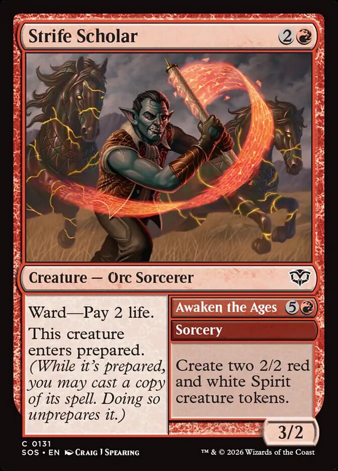 [EN] Strife Scholar // Awaken the Ages [SOS-131] C