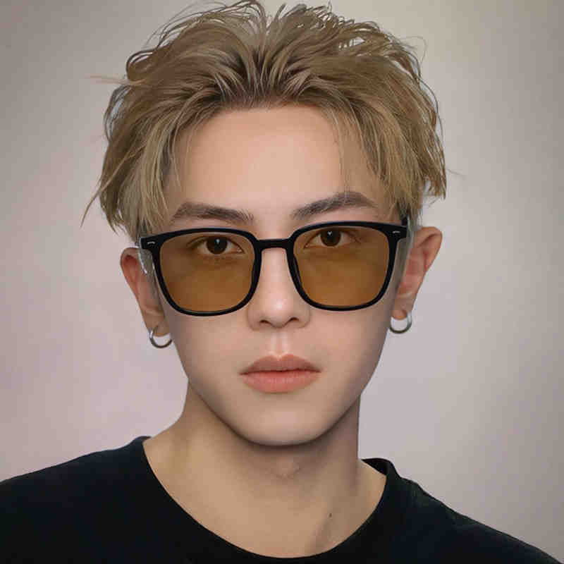 SP203黑框茶色墨镜