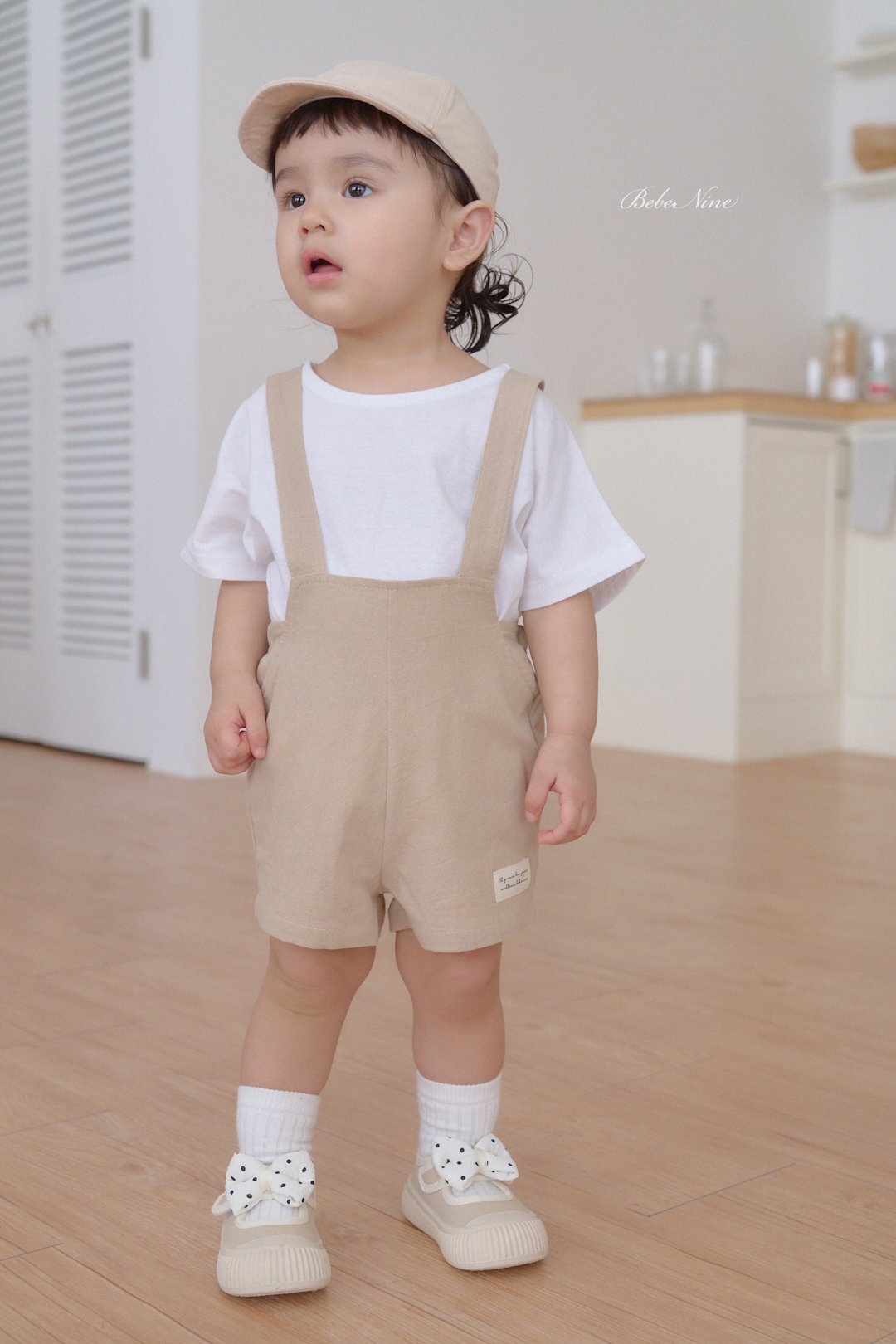 ☀️預訂 韓國直送☀️🇰🇷Bebenine兩色標籤純棉吊帶連身短褲