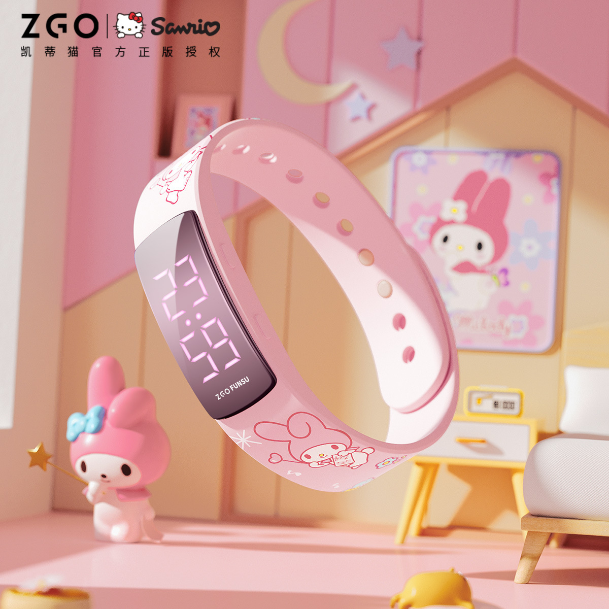 $118隻。🎀 ZGO × Sanrio 正版授權電子手環 🎀💖 Hello Kitty / My Melody 系列