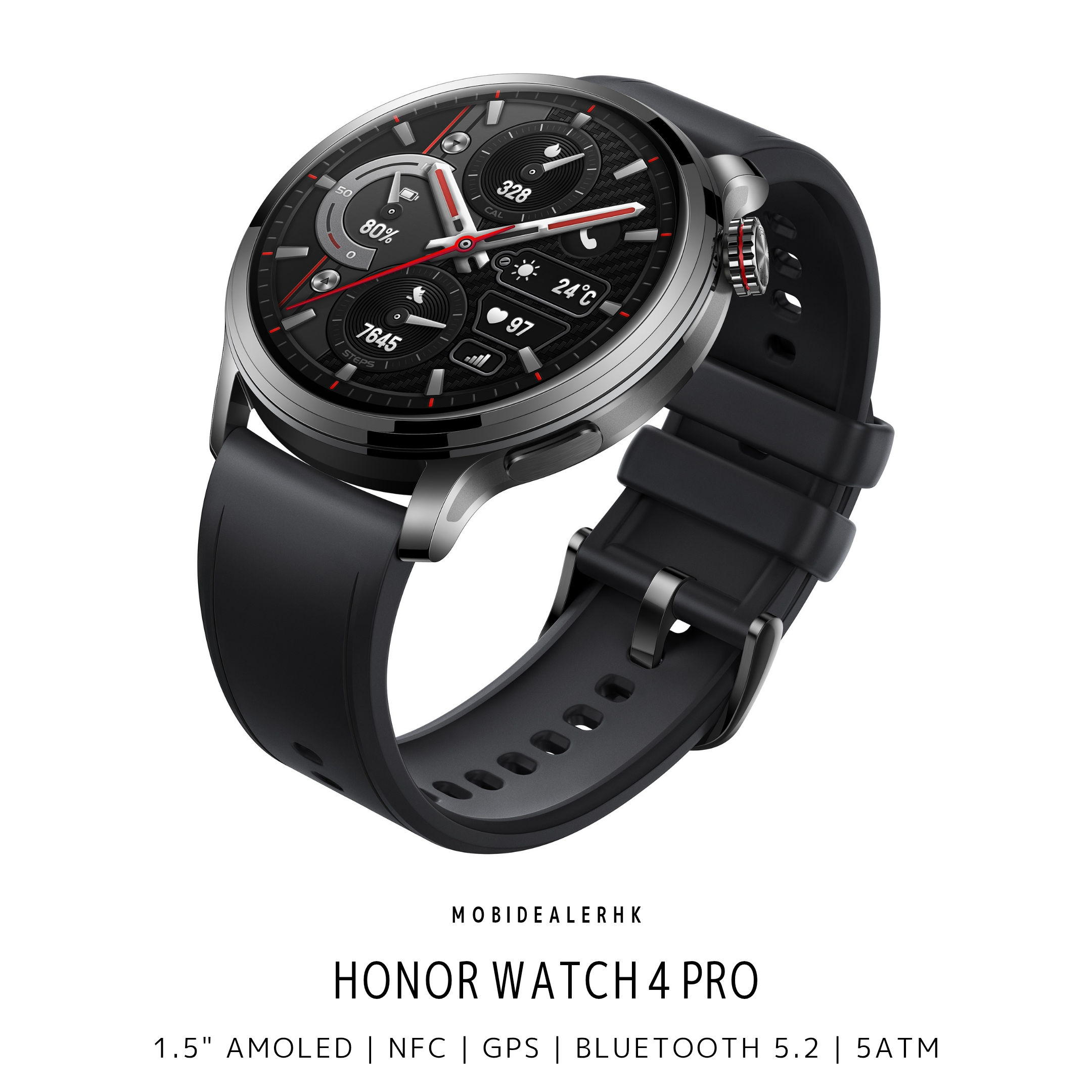 Honor Watch 4 Pro | 榮耀 Watch 4 Pro | 智能手錶 | 1.5" | AMOLED | NFC | GPS | 5ATM