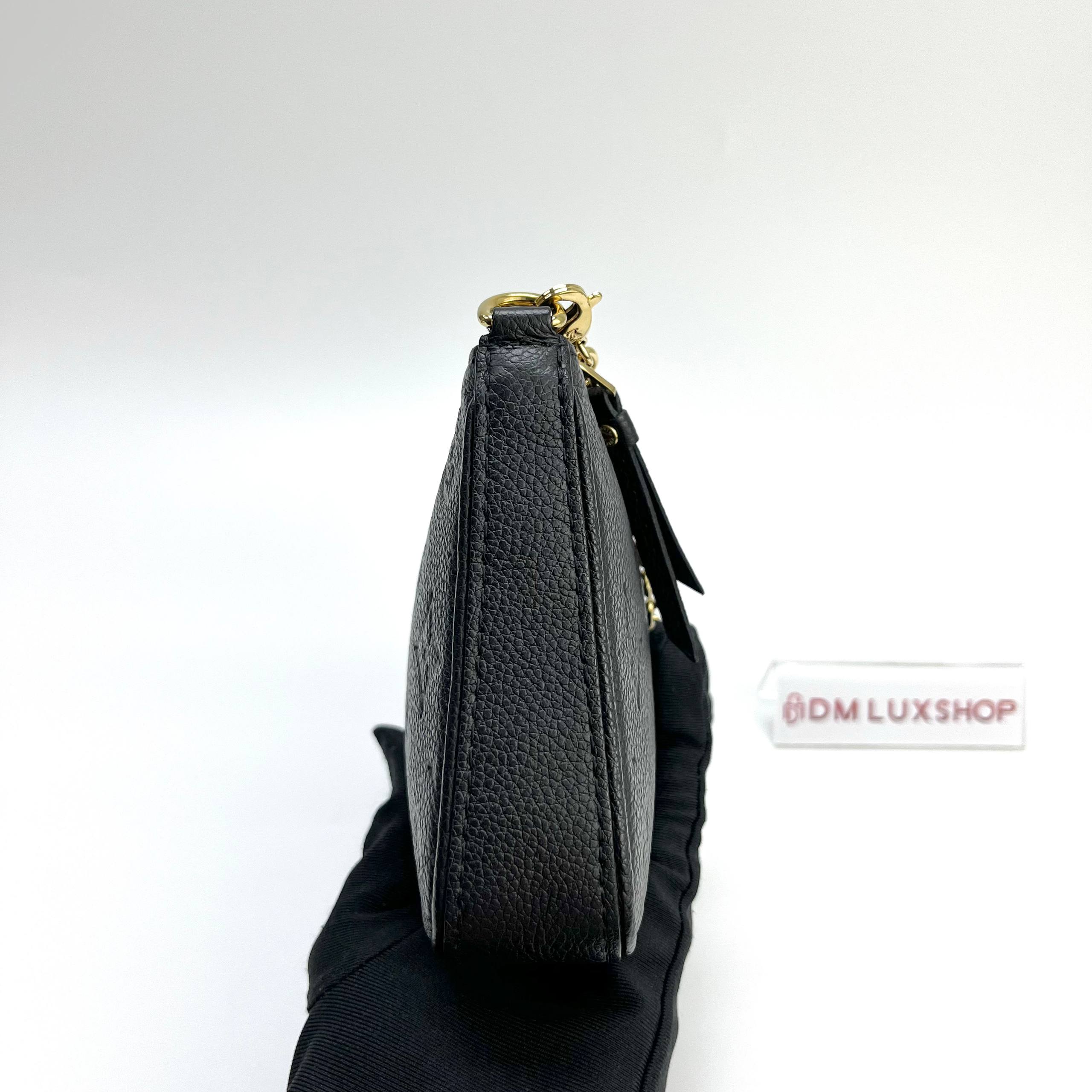 LV Black Empreinte Leather Easy Pouch On Strap GHW