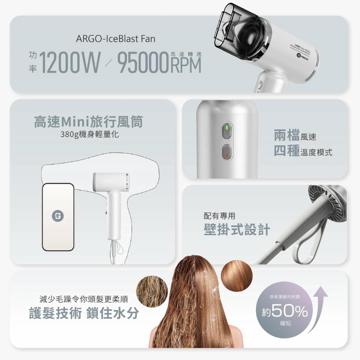 ARGO Global Mini Dryer 全球通用迷你風筒（香港行貨）