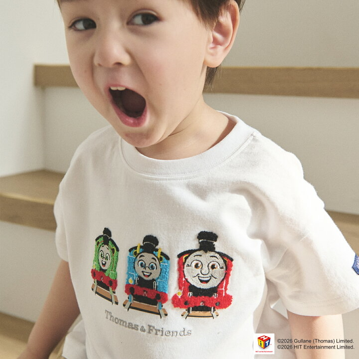 🇯🇵預訂 日本直送🇯🇵Petit Main x Thomas湯瑪士小火車系列四色刺繡短袖T恤