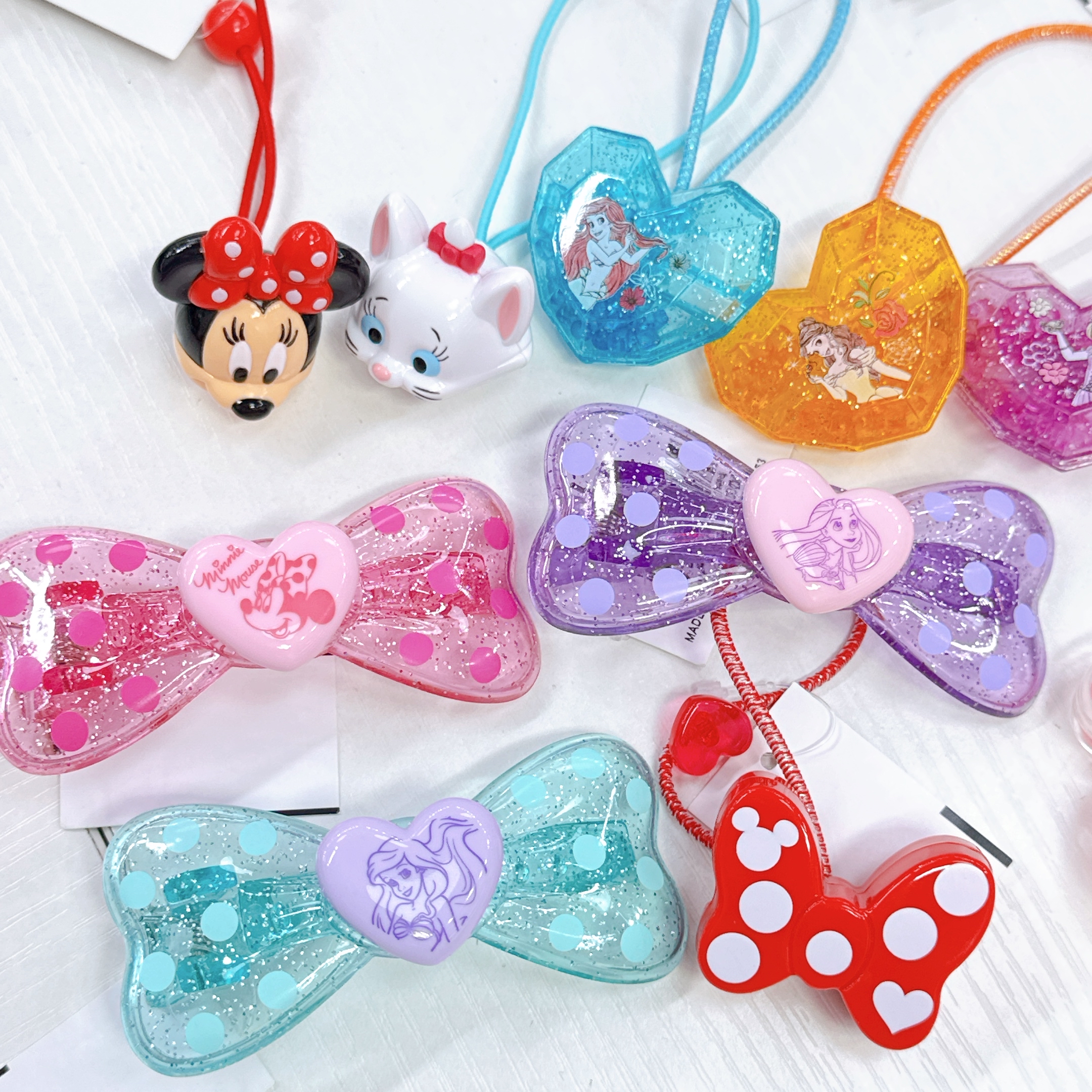 日本直送東京迪士尼公主/marie/米妮橡筋 ⼃