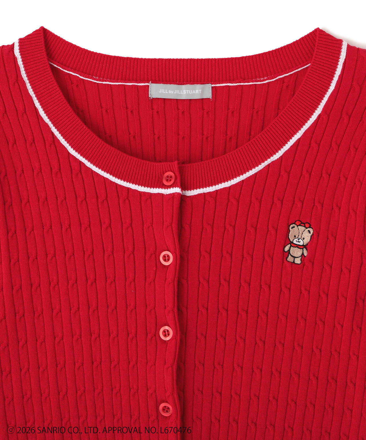 🎀【預訂】 JILL by JILL STUART Tiny Chum Collaboration Cardigan - Gray