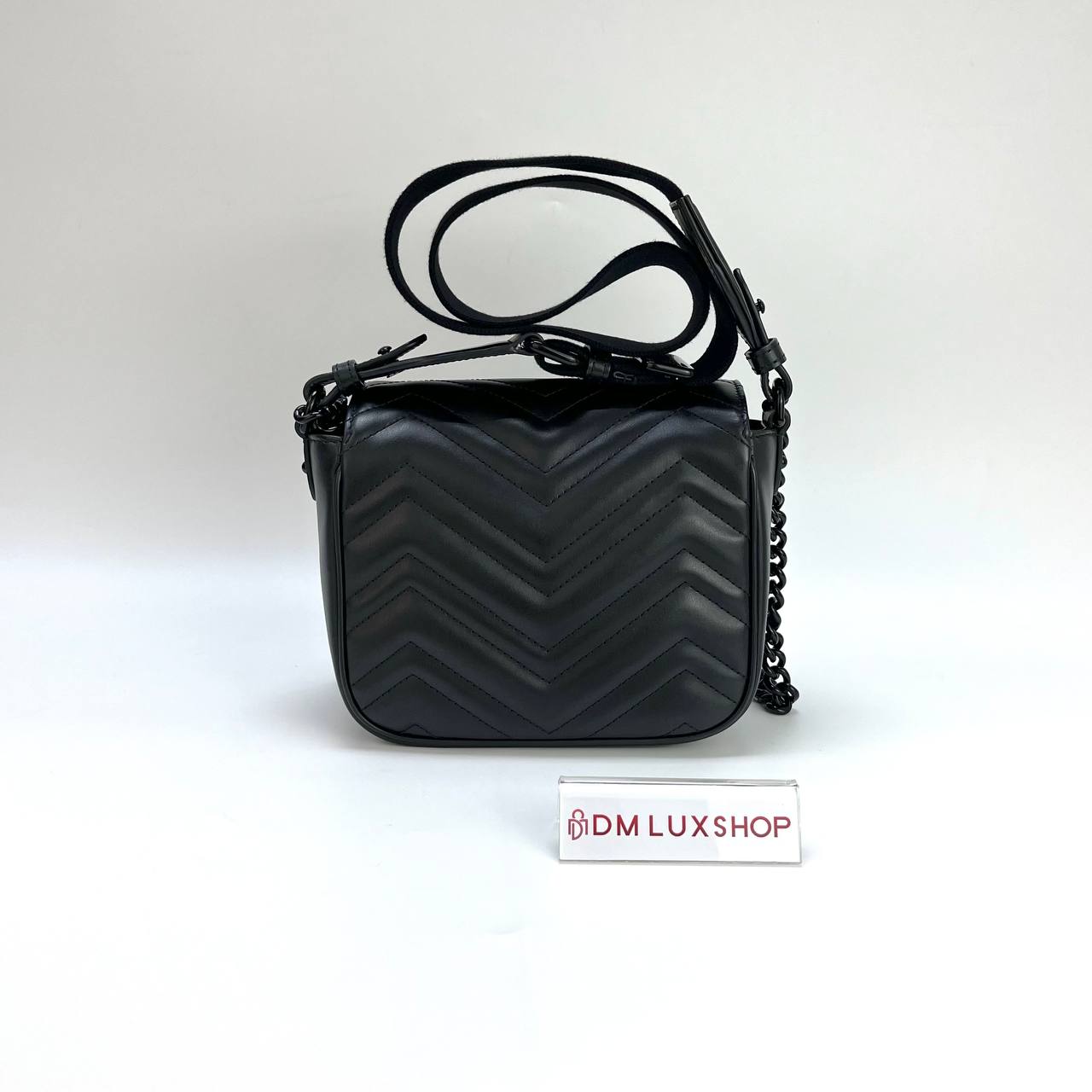 Gucci So Black GG Marmont Crossbody