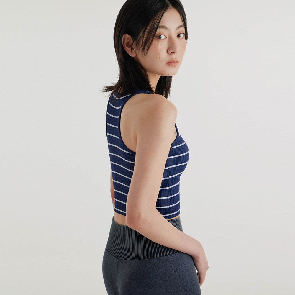 【無縫入膊】預購_FEWSBT085 Seamless Striped Racerback by front2line